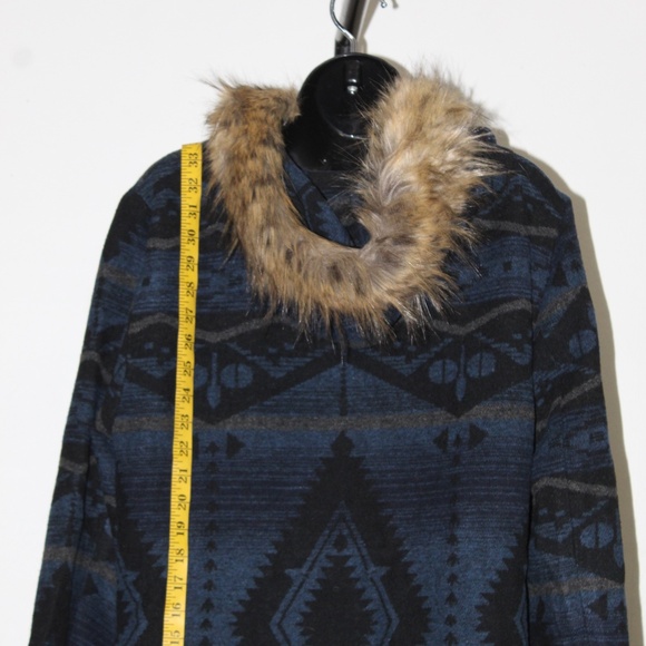 Buffalo Jackson Trading Co. Fur Hooded Fleece Jacket w/ Drawstring. Sz. L - Picture 9 of 12